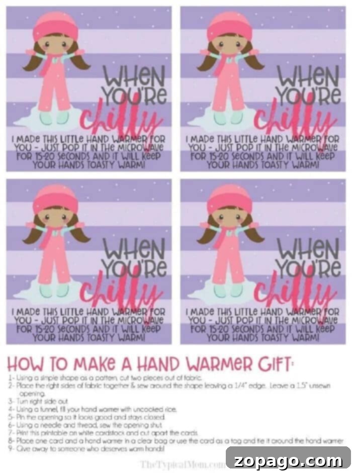 Craft Your Own Warmth 2 Homemade Rice Hand Warmer, perfect for cold hands or as a cozy heating pad