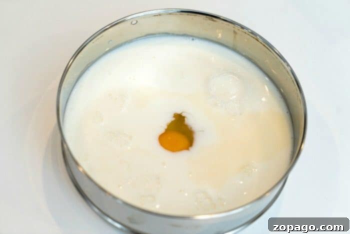 Easy Instant Pot tapioca pudding recipe that takes less than 10 minutes and requires less work than on the stovetop. Great pressure cooker tapioca pudding. A round pan with instant pot tapioca pudding recipe waiting to be whipped into a delightful dessert.