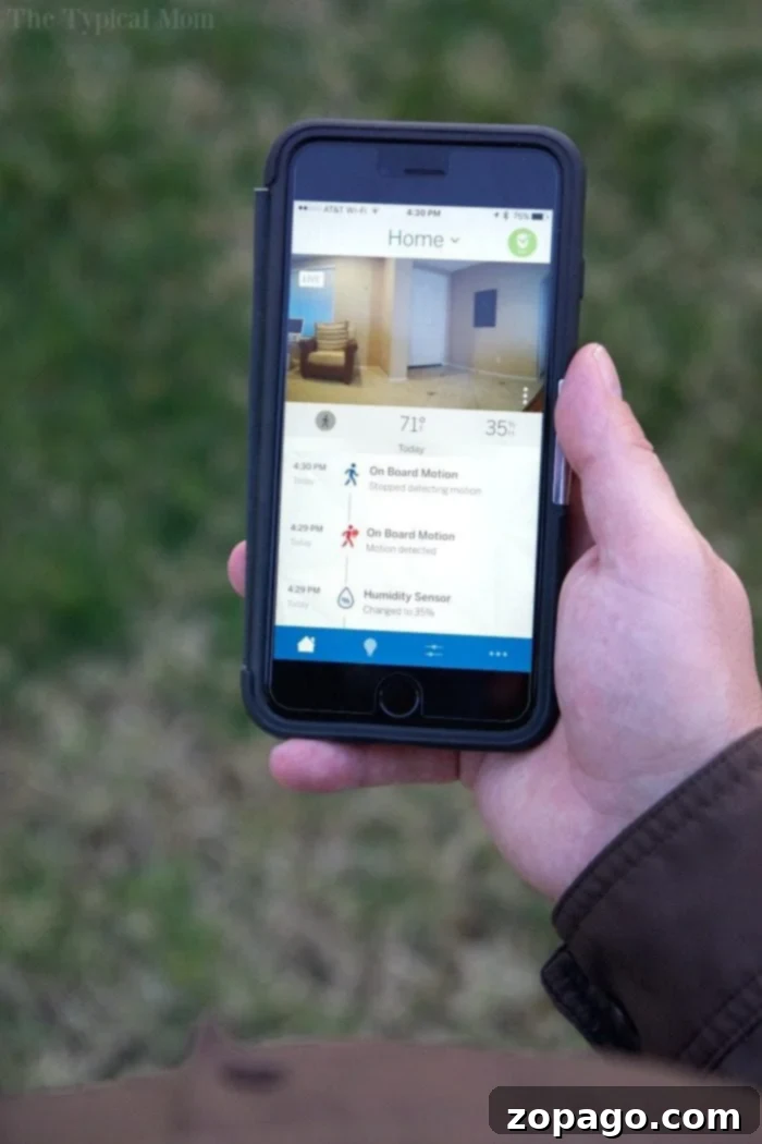A smart home alarm system you can access on your phone to see if an intruder has come in, offering great peace of mind when you're on vacation and reasonably priced too! Smart home alarm system for remote monitoring and peace of mind