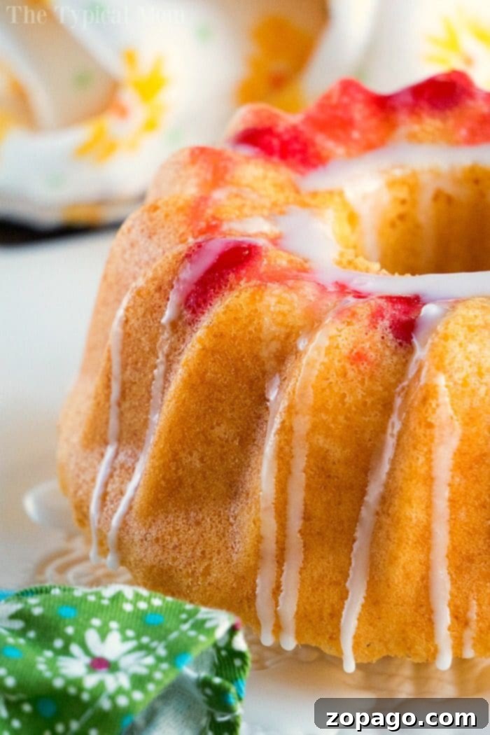 Easy Instant Pot pineapple upside down cake that turns out so moist! Easy pressure cooker dessert recipe that's fun to make with the kids too! #instantpotrecipes #thetypicalmom #cake #pineappleupsidedowncake #pressurecooker #pineapple #dessert Instant Pot Pineapple Upside Down Cake, beautifully presented with a rich caramelized topping.