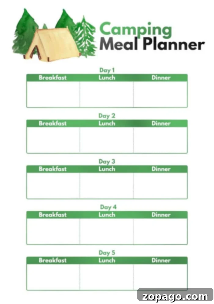 Simple Campfire Eats 4 camping meal planning