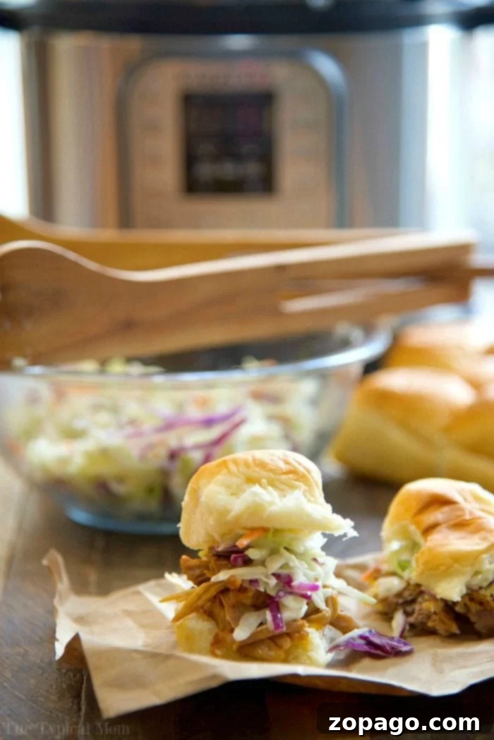 An easy Instant Pot pork shoulder recipe that delivers amazing barbecue pulled pork sandwiches. Instant Pot pork shoulder recipe with barbecue sauce, perfect for family dinners.