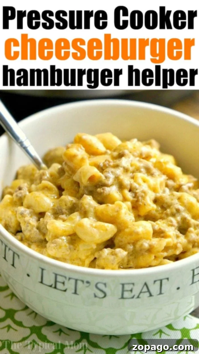 Easy Homemade Instant Pot Cheeseburger Macaroni 9 instant-pot-cheeseburger-macaroni