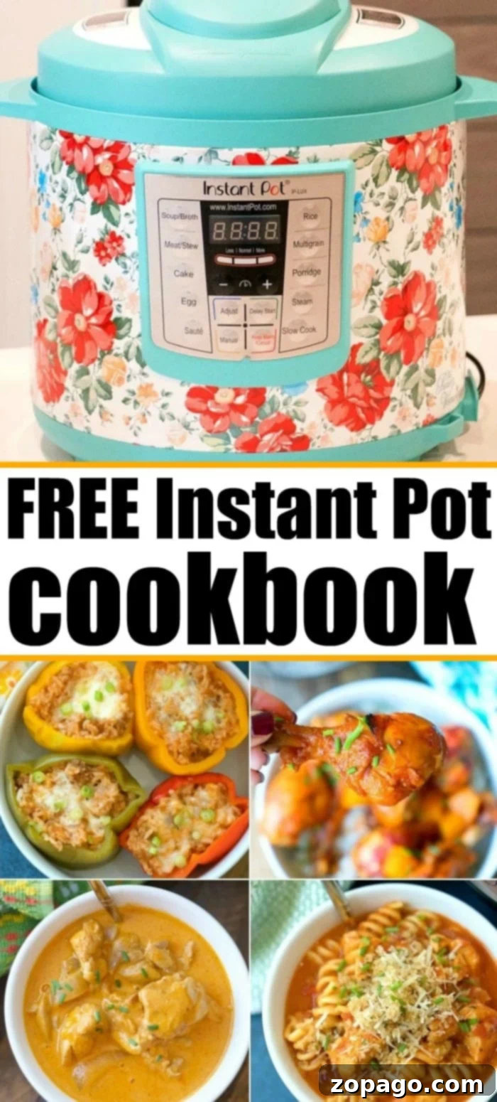 Free electric pressure cooker cookbook with easy Instant Pot, Ninja Foodi, and Crockpot Express recipes. Download your complimentary eBook today!