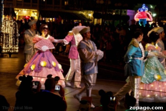 Dynamic Performers of the Disneyland Electrical Parade Disneyland Electrical Parade character floats and performers