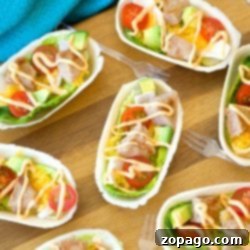 Finished turkey burger boats arranged beautifully for serving.