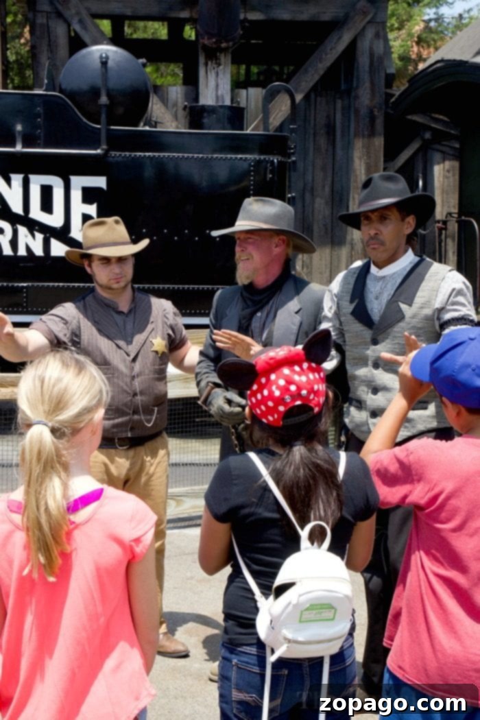 Knott's Berry Farm Ghost Town Alive: Your Ultimate Wild West Adventure A family enjoying the immersive Wild West experience at Knott's Berry Farm Ghost Town Alive, posing with a character