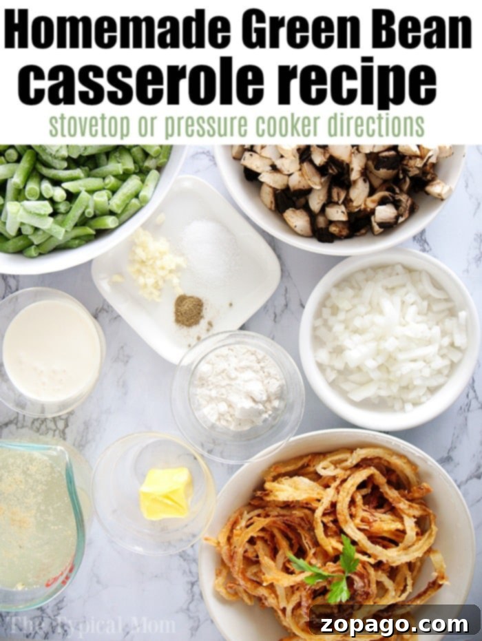 Quick Green Bean Casserole 4 Instant Pot Green Bean Casserole served in a bowl