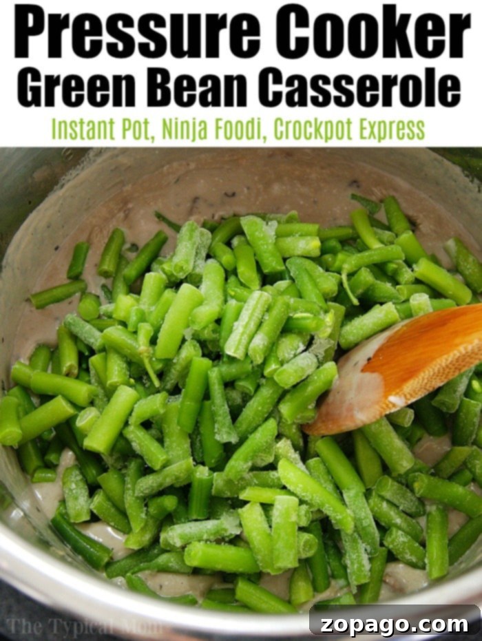 Quick Green Bean Casserole 5 Pressure Cooker Green Bean Casserole with Crispy Onions