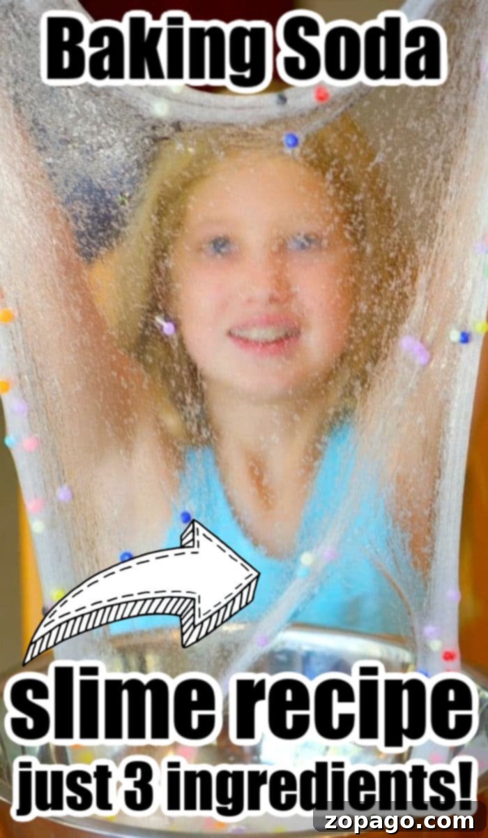 Clear Baking Soda Slime - Fun and safe for kids