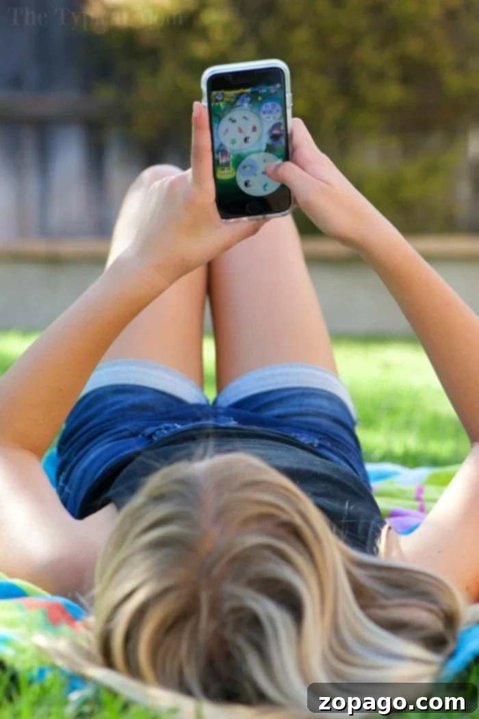 Upgrade Your Family Game Night: New App Found 4 Family members laughing and enjoying a game night playing Spot It! Duel on their devices
