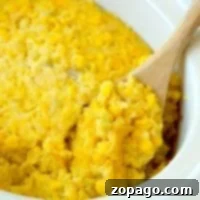 Easy Crockpot Corn Casserole, a comforting side dish.
