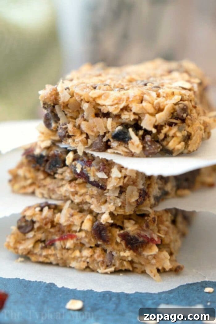 Homemade Granola Bars: Your Go-To Healthy Snack! Delicious and chewy homemade granola bars stacked on a plate, ready for a healthy breakfast or snack