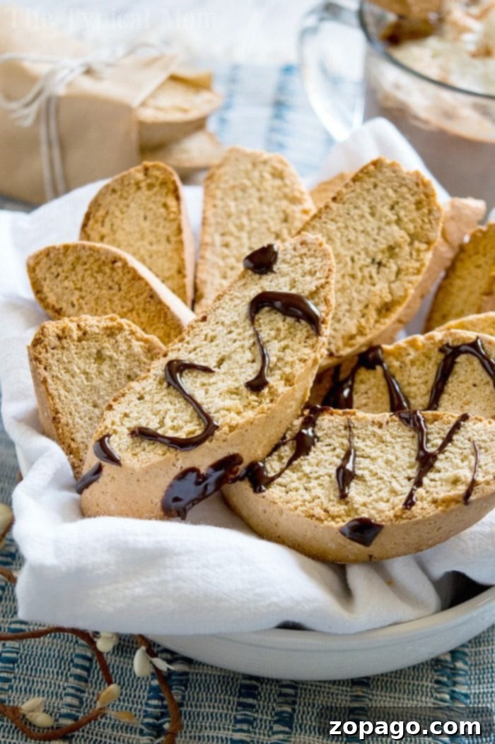 Easy Homemade Biscotti: Perfect with Coffee or Hot Chocolate Homemade biscotti stacked on a plate