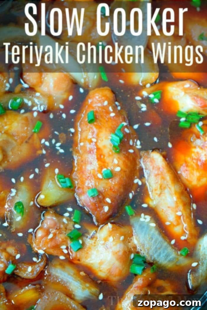 Sticky Teriyaki Chicken Wings 5 A vibrant platter of slow cooker teriyaki wings, ready to serve