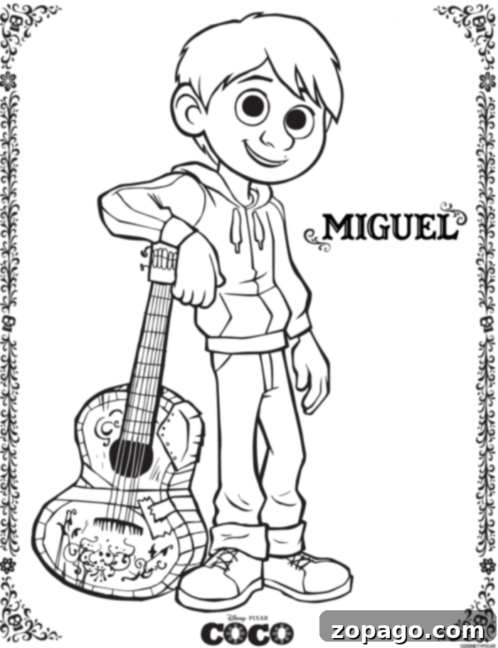 Here are a bunch of Disney COCO free printables coloring pages and activities too! Throw a COCO birthday party with these and everything else you'll need. Free COCO Printables