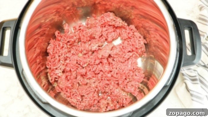 Instant Pot Stuffed Pepper Casserole 4 instant pot ground beef