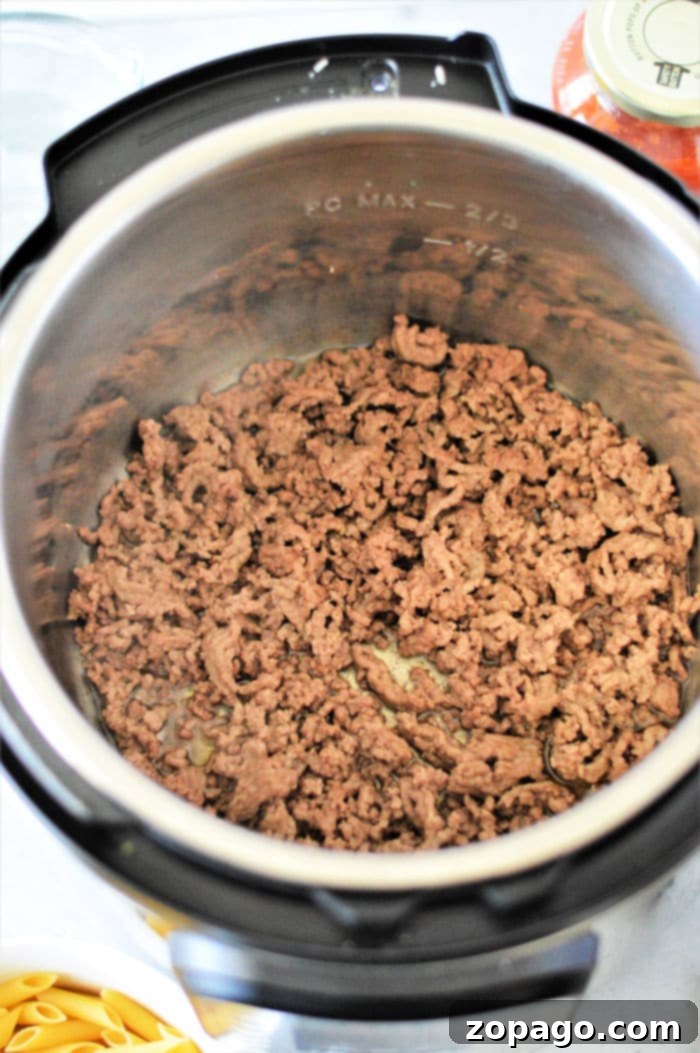 Instant Pot Stuffed Pepper Casserole 6 instant pot ground beef