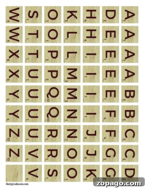 Free Lunch box game for kids has everyone talking! My kids and their friends love playing each day with these printable Scrabble tiles. #lunchbox #game #notes #printable printable scrabble tiles for engaging lunchbox games