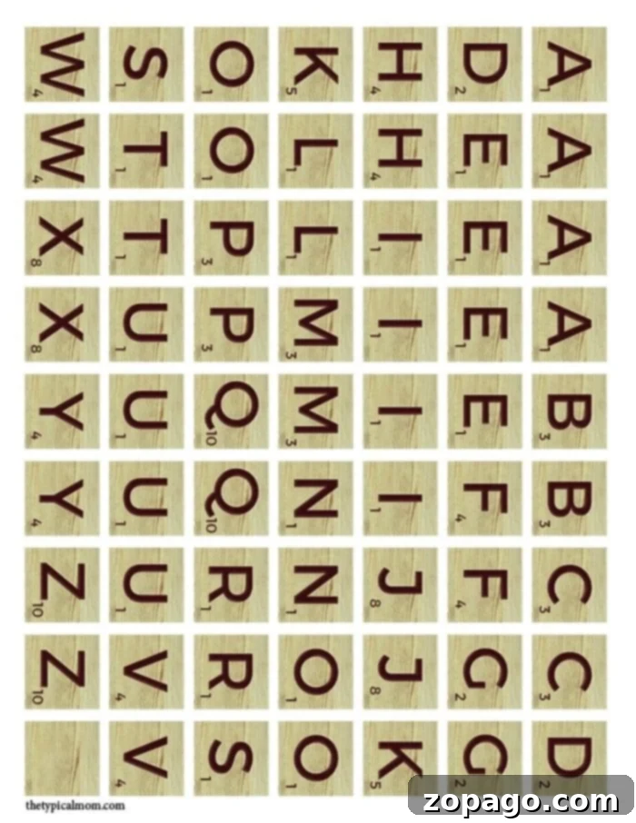 Free Lunch box game for kids has everyone talking! My kids and their friends love playing each day with these printable Scrabble tiles. #lunchbox #game #notes #printable printable scrabble tiles for endless fun
