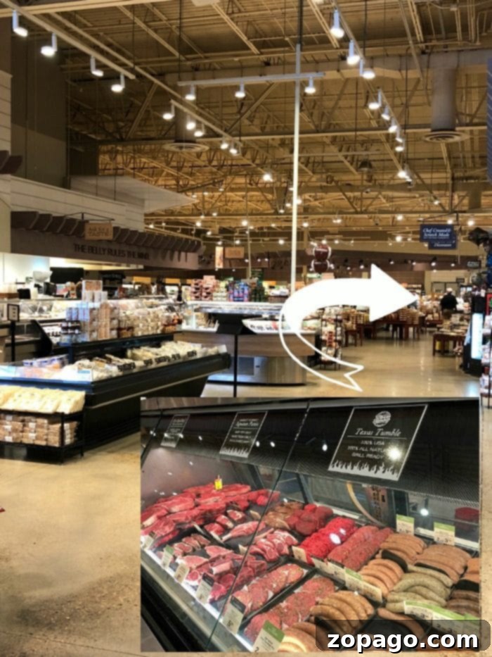 A wide selection of quality Texas beef cuts available at Market Fresh. Assorted Texas Beef Cuts in a Market