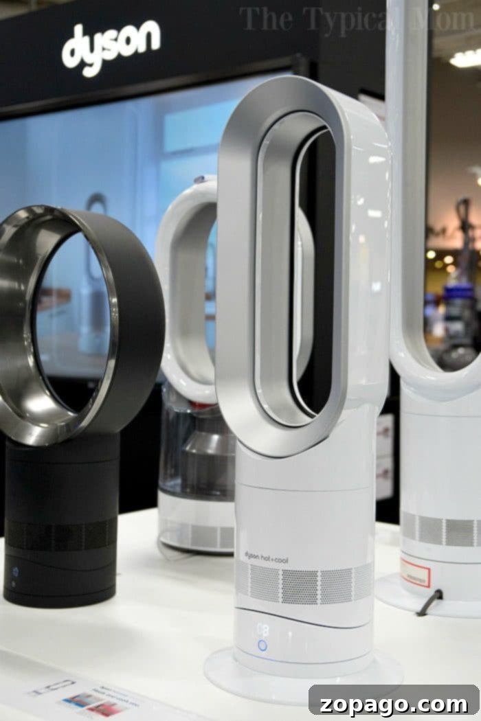 Dyson's Supersonic Dry 5 Dyson Pure Hot + Cool Link Air Purifier in a modern home setting