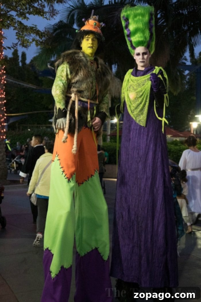 Meet and Greet Spooky Characters at Legoland Brick or Treat for Fun Photos Halloween costumed characters posing for a picture at Legoland Brick or Treat