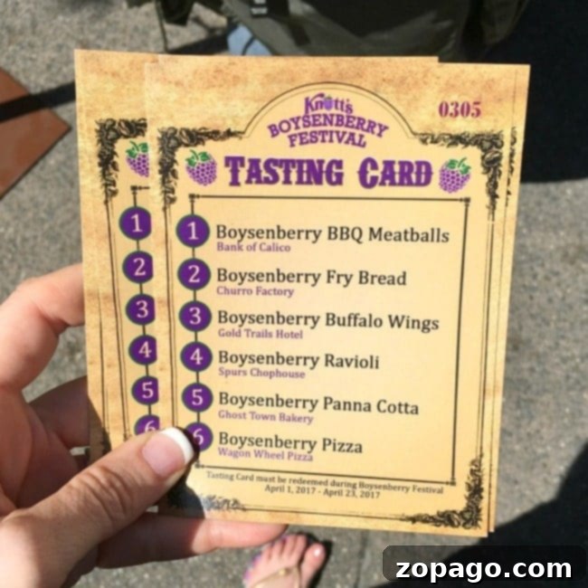 Knott's Berry Farm Your All-Season Adventure 4 Knott's Berry Farm season pass for Boysenberry Festival food