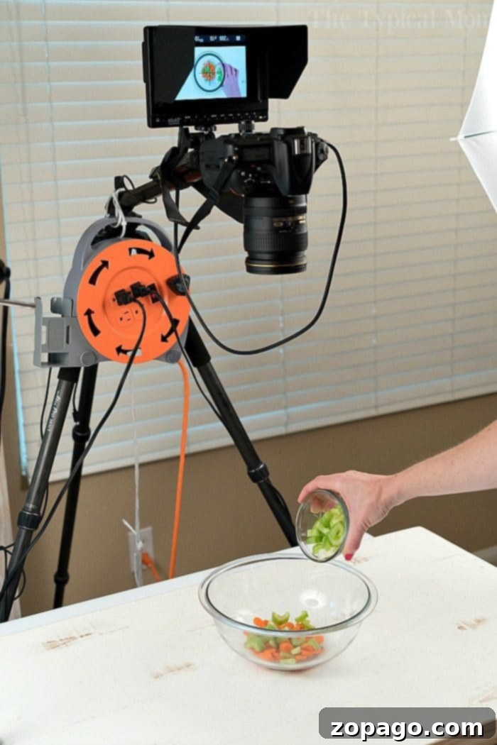 Efficient video editing for quick cooking videos