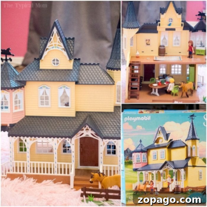 Awesome Gifts for Girls 5-10 5 Detailed Playmobil Spirit Riding Free House Playset, encouraging imaginative play and construction skills for young girls.