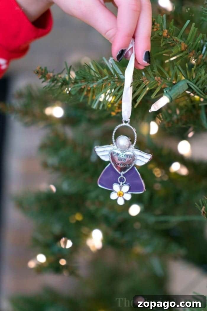 The Magical Christmas Eve Box 3 Personalized Christmas ornament displayed prominently, ready to be added to the family's collection of cherished holiday memories.