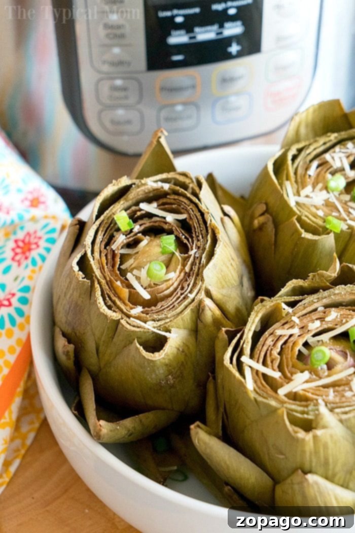 Perfectly Steamed Instant Pot Artichokes 2 Perfectly Steamed Instant Pot Artichokes with Dill Dip