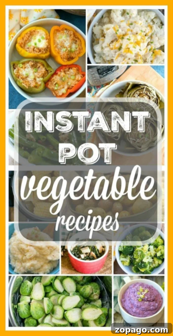 Instant Pot vegetable recipes and cook times printable. Healthy meals are easy to make in your pressure cooker using these tips. #instantpot #pressurecooker #vegetable #recipes #cook #times #steaming #printable #vegetarian #cheatsheet instant pot vegetable recipes collection