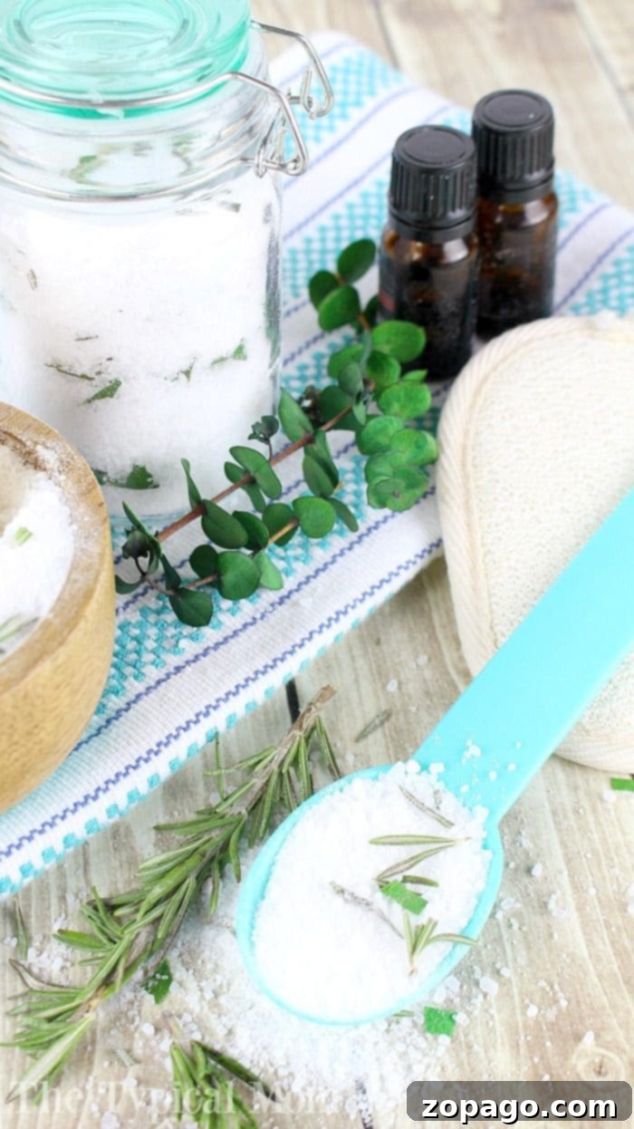 Crafting Your Own Essential Oil Bath Salts 5 Finished Homemade Bath Salts with Essential Oils Ready for Storage