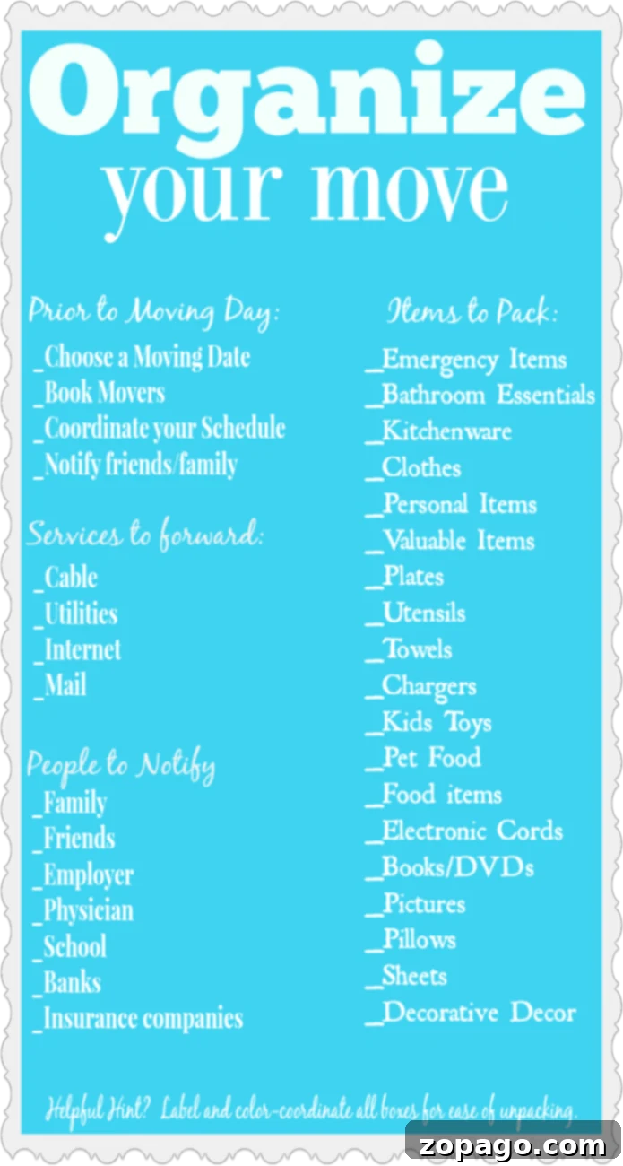 Moving Home Checklist