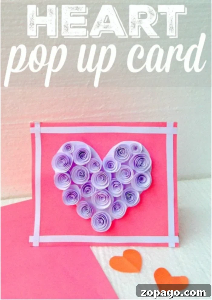 Stunning Pop Up Heart Card with 3D Paper Flowers for Special Occasions Beautiful handmade pop up heart card with vibrant 3D paper flowers, ideal for Valentine's Day or Mother's Day