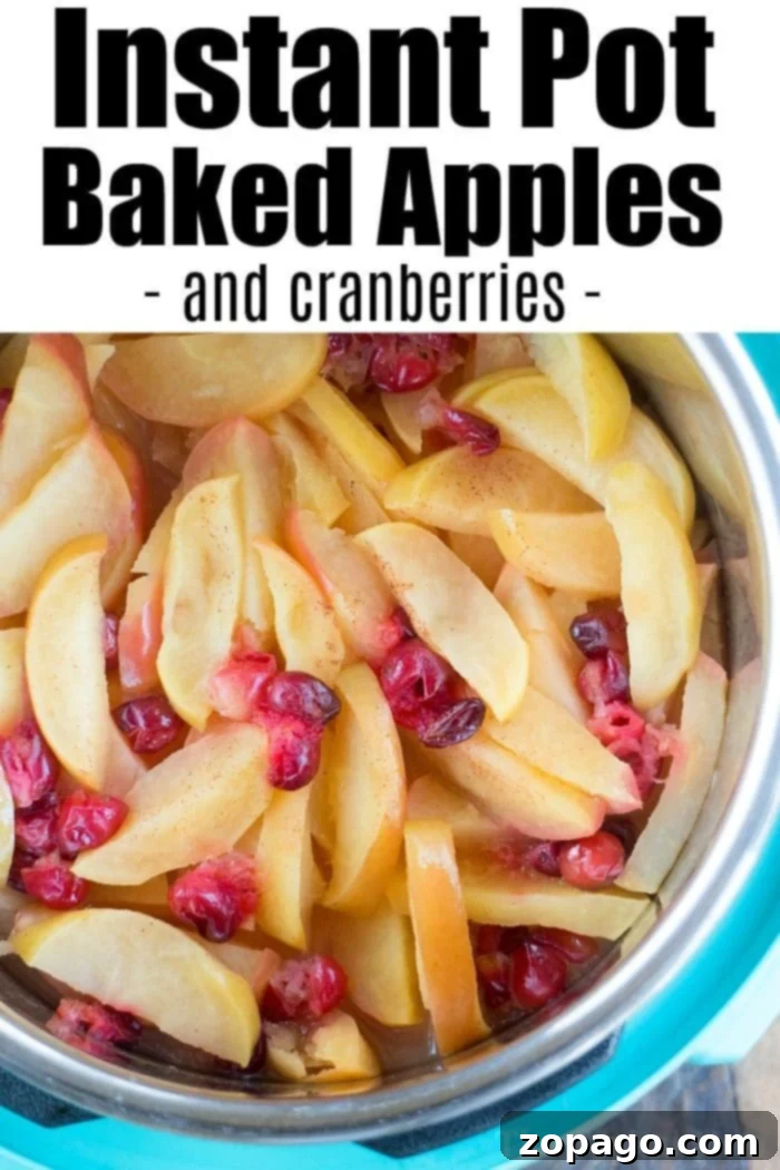 This Instant Pot apple crisp recipe is amazing! Tastes like copycat Cracker Barrel baked apples we love but made in less than 20 minutes total. Warm cinnamon apples coated with a ooey gooey brown sugar glaze your family will go crazy over for sure. Try this homemade pressure cooker fruit dessert this week! #instantpot #pressurecooker #apples #applecrisp #dessert #bakedapples #instantpotrecipes #thetypicalmom instant pot baked apples