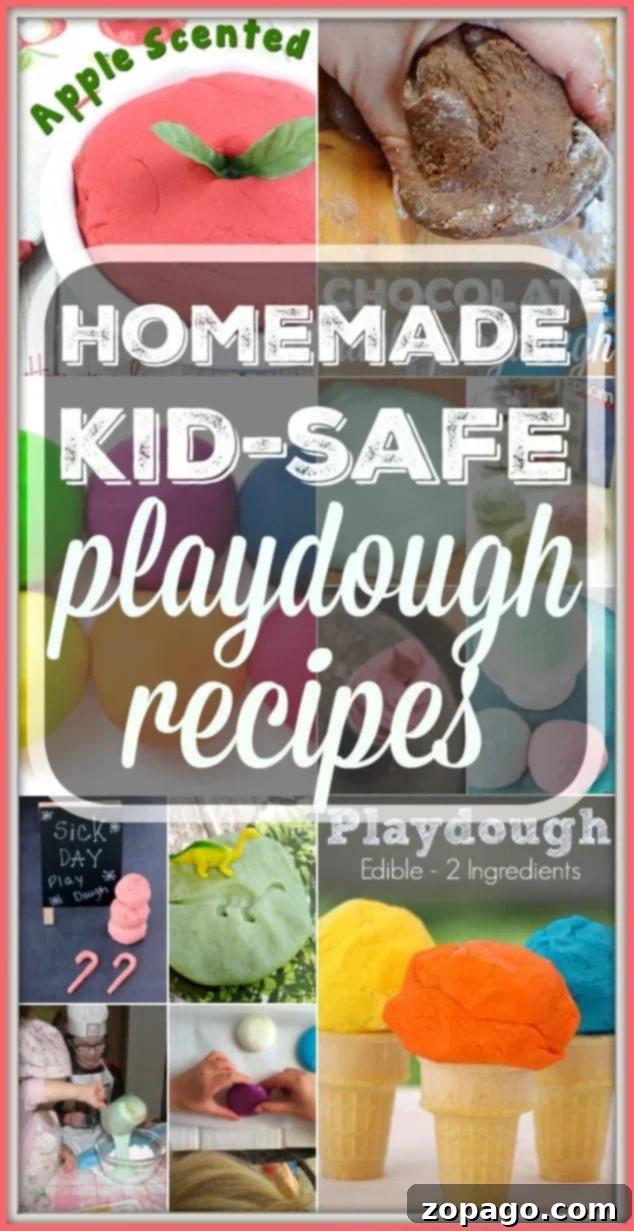 Homemade Play Dough Recipes: Kid-Friendly, Edible & Scented Fun Collection of colorful homemade play dough balls, some edible, for creative kid activities.