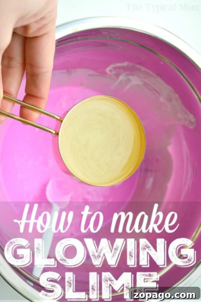 DIY Glow in the Dark Slime for Kids Kids playing with vibrant pink glow in the dark slime