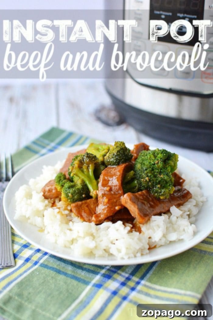 Pressure cooker beef and broccoli recipe. Made in my Instant Pot the other night it has a thick flavorful sauce and tender beef with vegetables cooked together in one pot. Pressure Cooker Beef and Broccoli 3