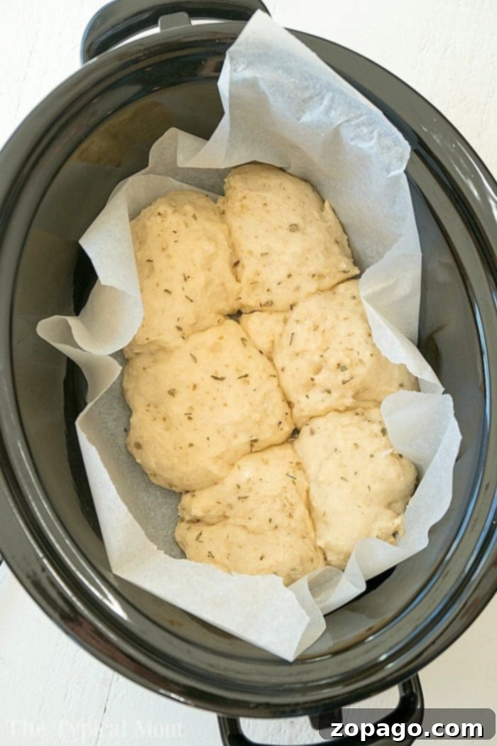 Warm & Fluffy Slow Cooker Rolls 4 slow cooker no yeast rolls 2