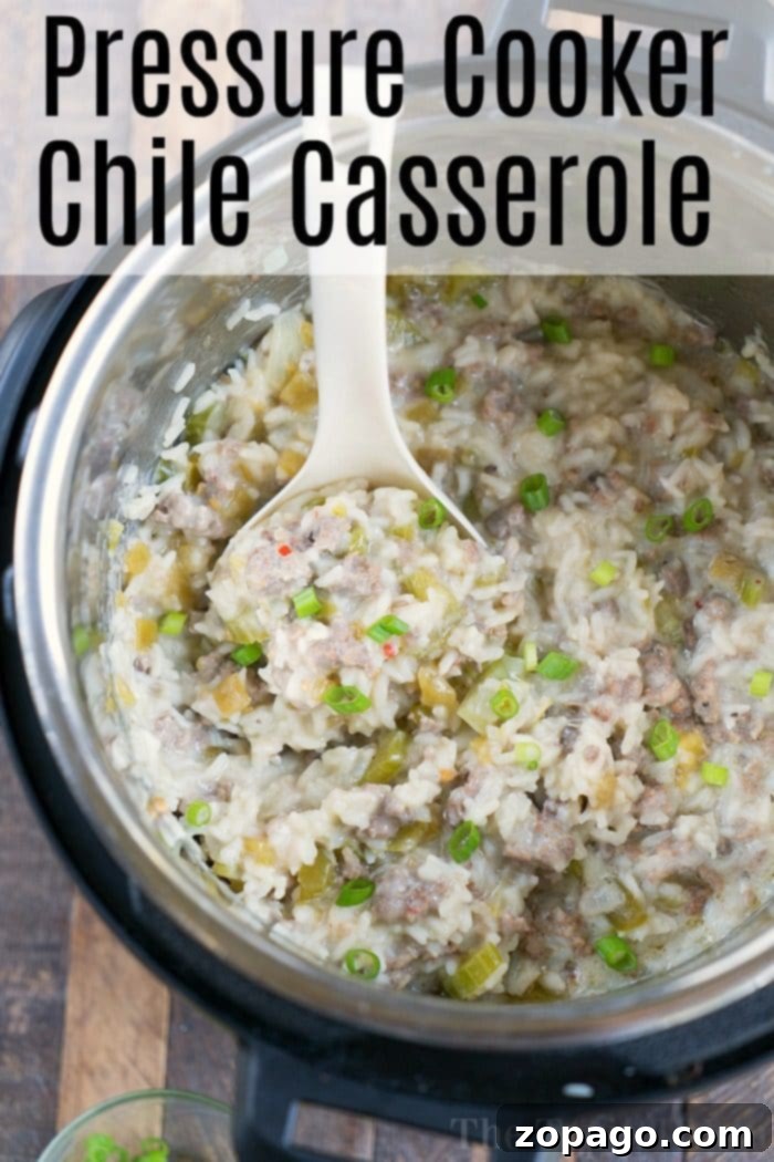 Pressure Cooker Sausage Rice Casserole