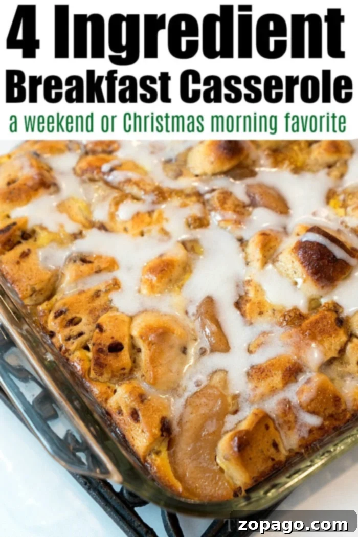 Cinnamon roll breakfast casserole with blueberries or apples is amazing! Served for brunch or on Christmas morning it is a great way to make cinnamon rolls into a fruit casserole that everyone will love. Feeds 12 and costs under $10 to make which is a winner in my book! #cinnamonroll #casserole #breakfast #blueberry #fruit #breakfastcasserole A vibrant breakfast casserole, featuring blueberries and a golden crust, perfect for any morning.
