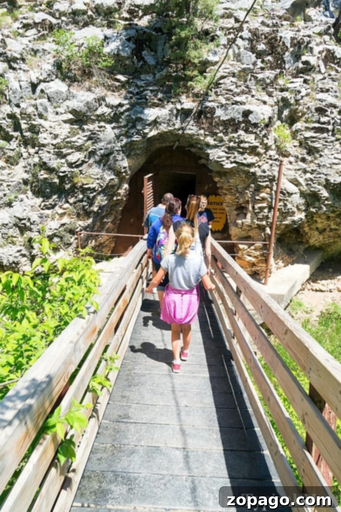 Family Tour Inside Black Hills Caverns Inside Black Hills Caverns