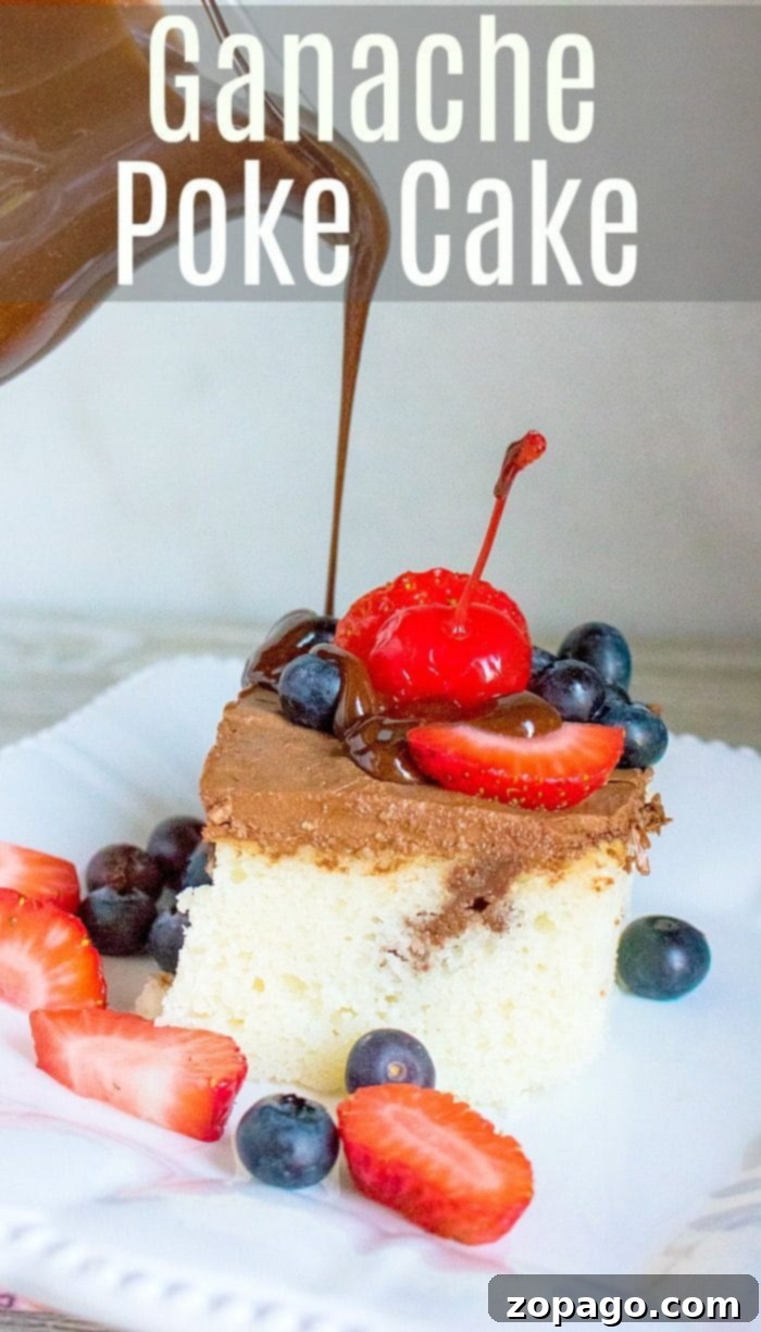 A colorful poke cake, a testament to the versatility and joy of learning how to make a poke cake. A vibrant, colorful poke cake, freshly made and ready to be enjoyed, showcasing its irresistible moistness.