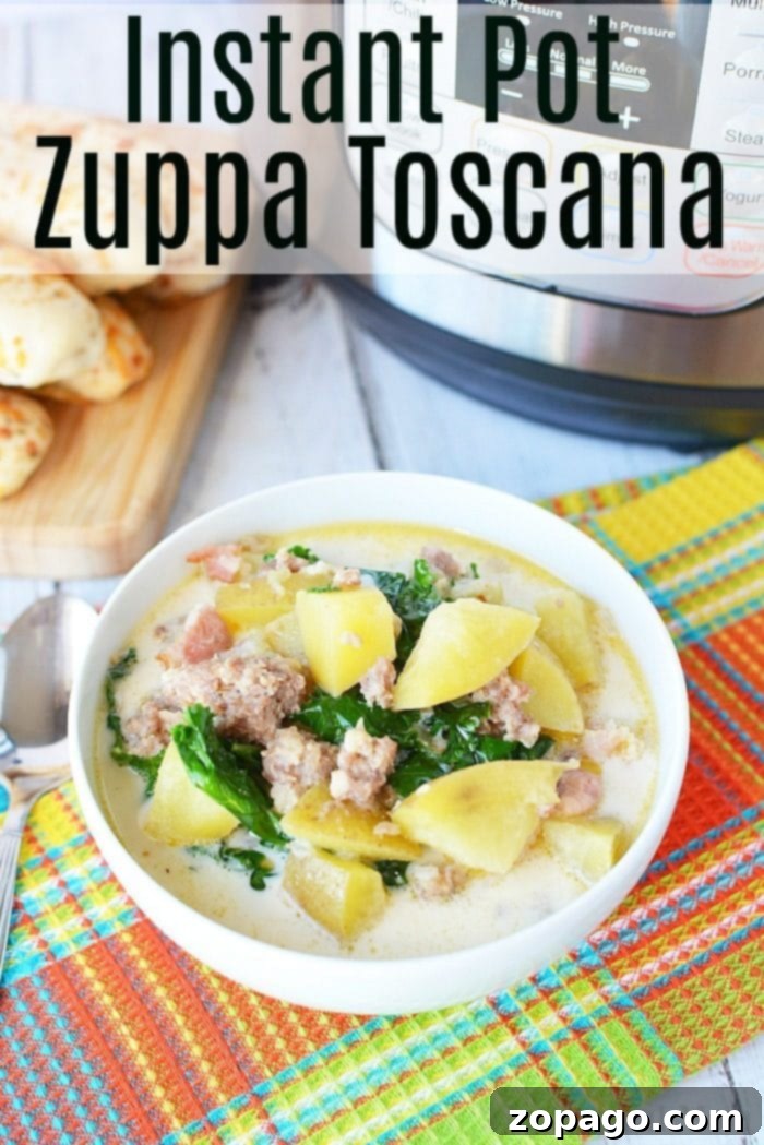 Easy Instant Pot Zuppa Toscana 9 Pressure Cooker Zuppa Toscana Recipe with ingredients