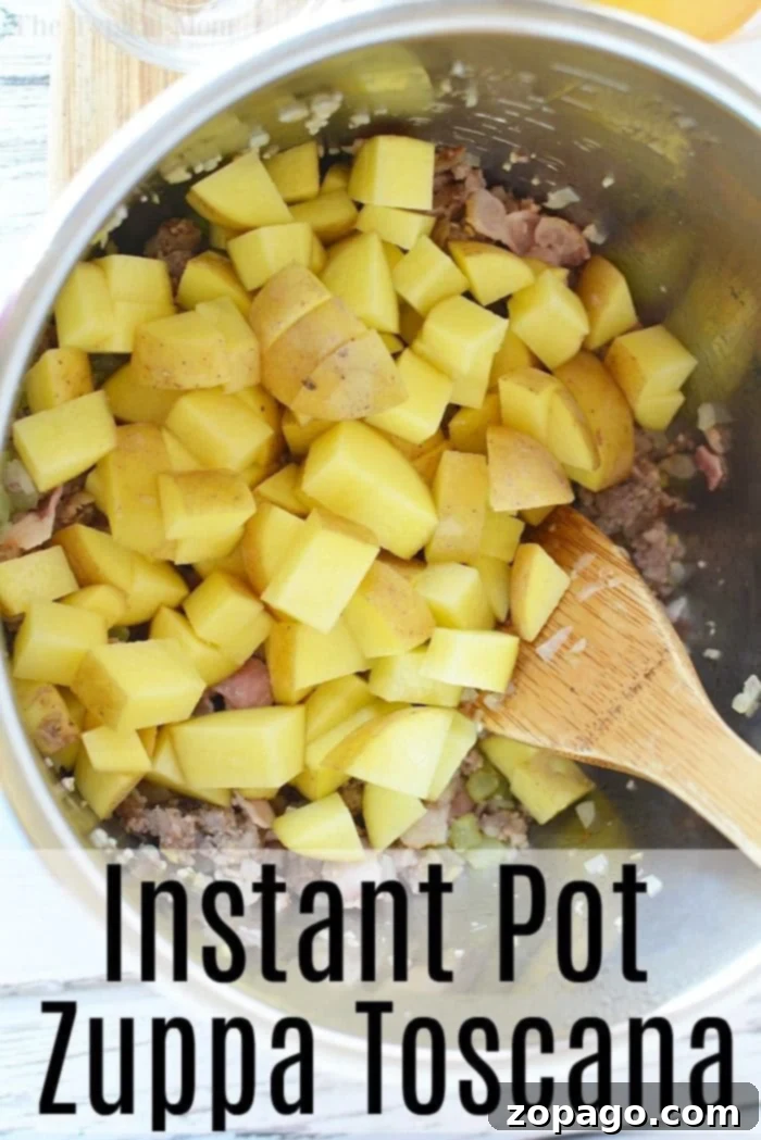 Easy Instant Pot Zuppa Toscana 6 Pressure Cooker Zuppa Toscana Recipe served with bread