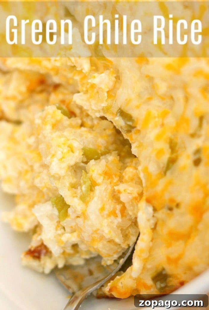 Velvety Green Chile Rice 8 green chile rice 2