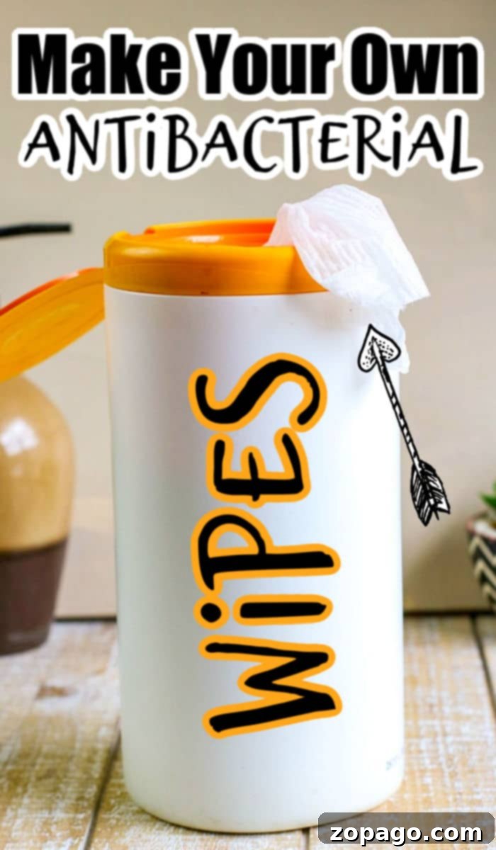 Homemade Antibacterial Wipes with Alcohol