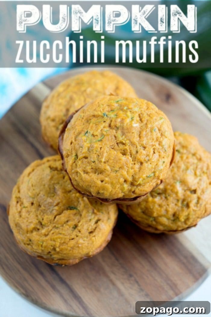Moist Pumpkin Zucchini Muffins: A Delightful Treat Perfectly baked pumpkin zucchini muffins arranged beautifully, ready to be enjoyed.